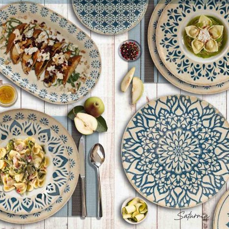 Piatto fondo pasta bowl linea napoli   in Linee