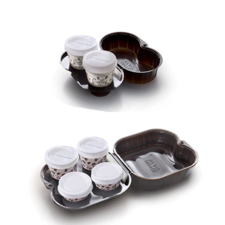 Contenitore cappuccino da asporto in plastica | Rausa srl
