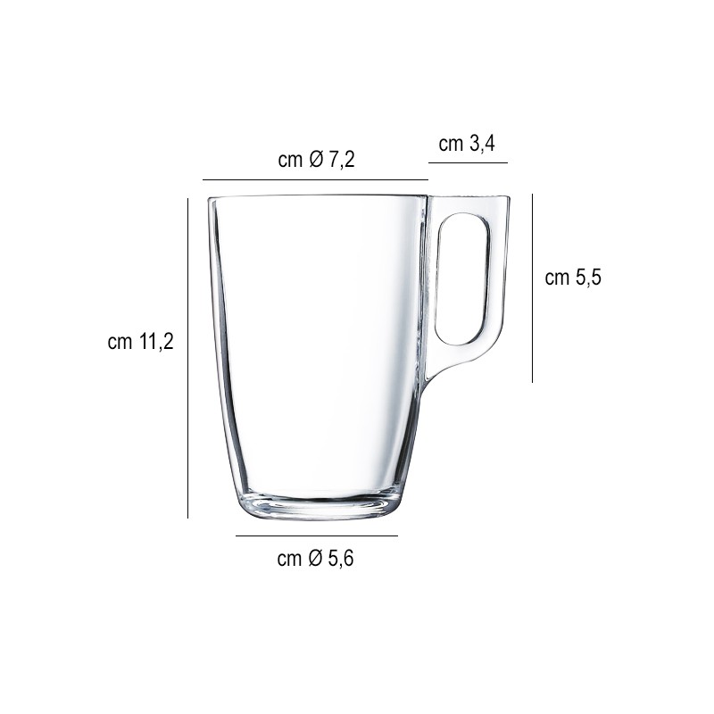 Mug in vetro Voluto Arcoroc  in Porcellane