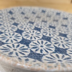 Piatto frutta decorato linea siviglia Saturnia Porcellane  in Linee