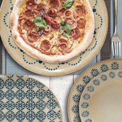 Piatto frutta decorato linea siviglia Saturnia Porcellane  in Linee