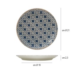 Piatto frutta decorato linea siviglia Saturnia Porcellane  in Linee