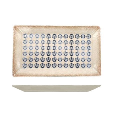 Vassoio rettangolare decorato linea kimi | Piatti da ristorante | rausa