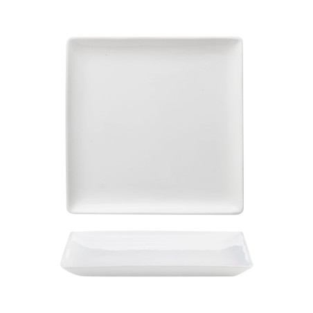 Vassoio quadrato bianco porcellana | Piatti da ristorante | Rausa srl