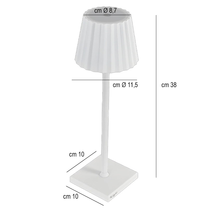 Lampada ricaricabile   in Tavola