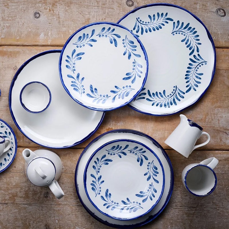 Piatto piano harvest mediterranean Dudson  in Linee