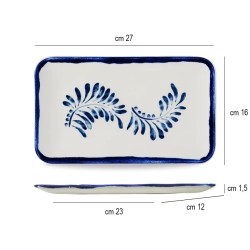 Vassoio rettangolare harvest mediterranean Dudson  in Porcellane