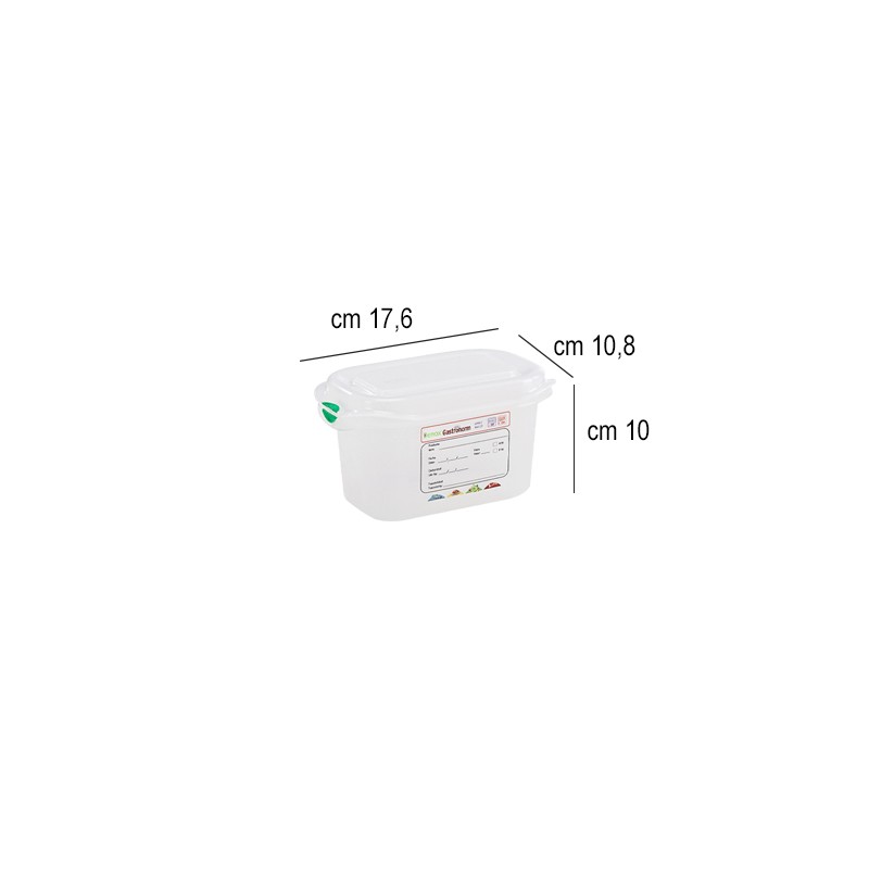 Contenitori gastronorm plastica 1/9   in Contenitori GN polipropilene