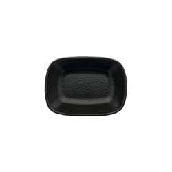 Ciotolina rettangolare gural black matt   in Porcellane
