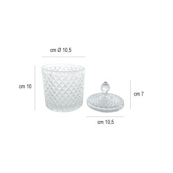 Contenitore vetro bohemia   in Buffet