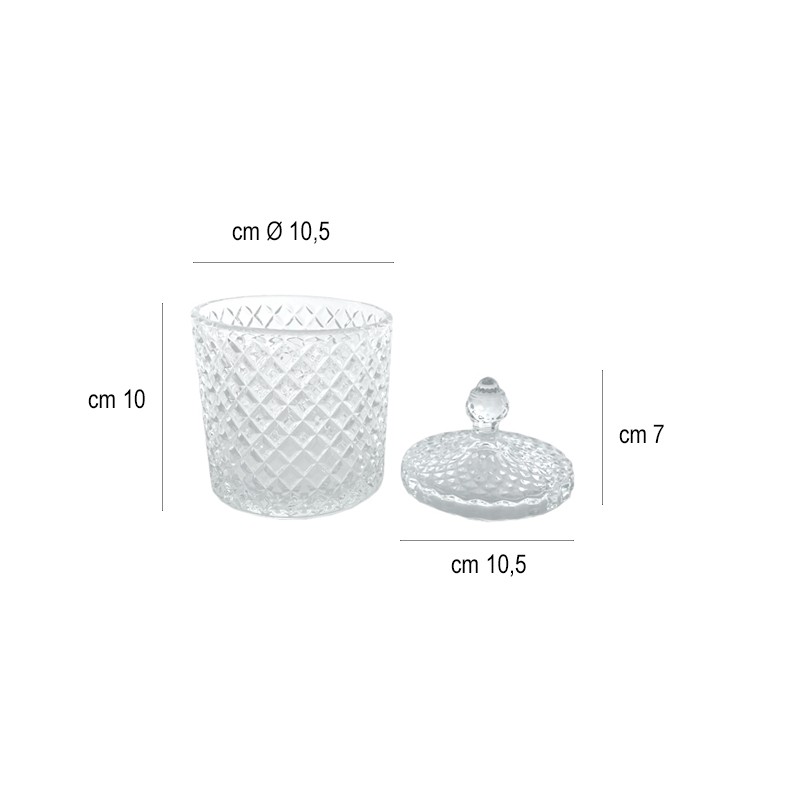 Contenitore vetro bohemia   in Buffet