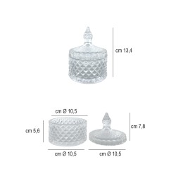 Barattolo vetro bohemia   in Buffet