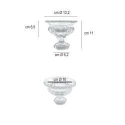 Alzatina in vetro wedding   in Buffet