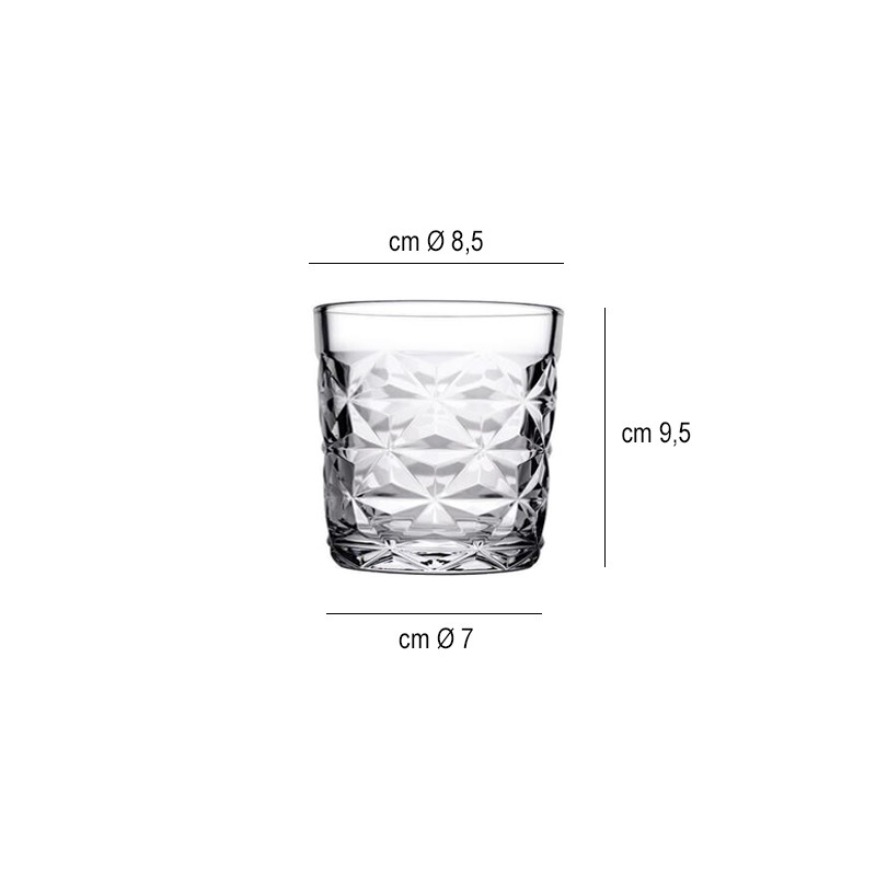 Bicchiere estrella cl 30 Pasabahce  in Tumbler bassi