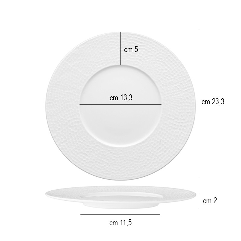 Piatto dessert martello   in Linee