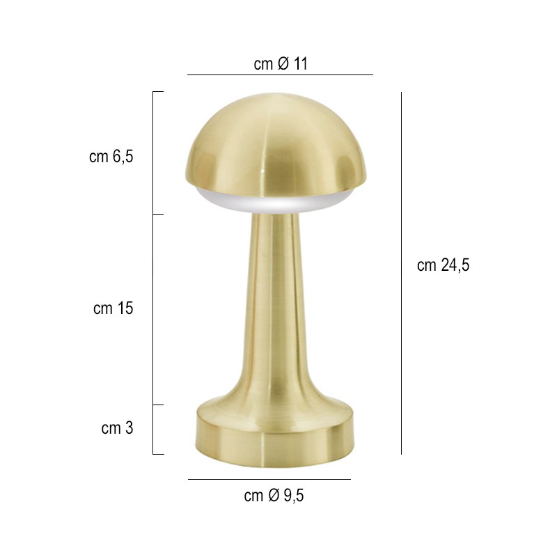 Lampada da tavolo Cupoletta   in Tavola