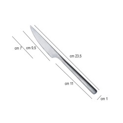 Coltello tavola vintage acciaio inox Canada Comas  in Linee