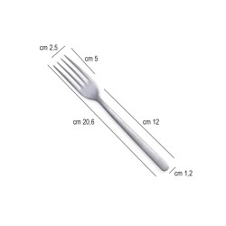 Forchetta tavola vintage acciaio inox Canada Comas  in Forchetta tavola