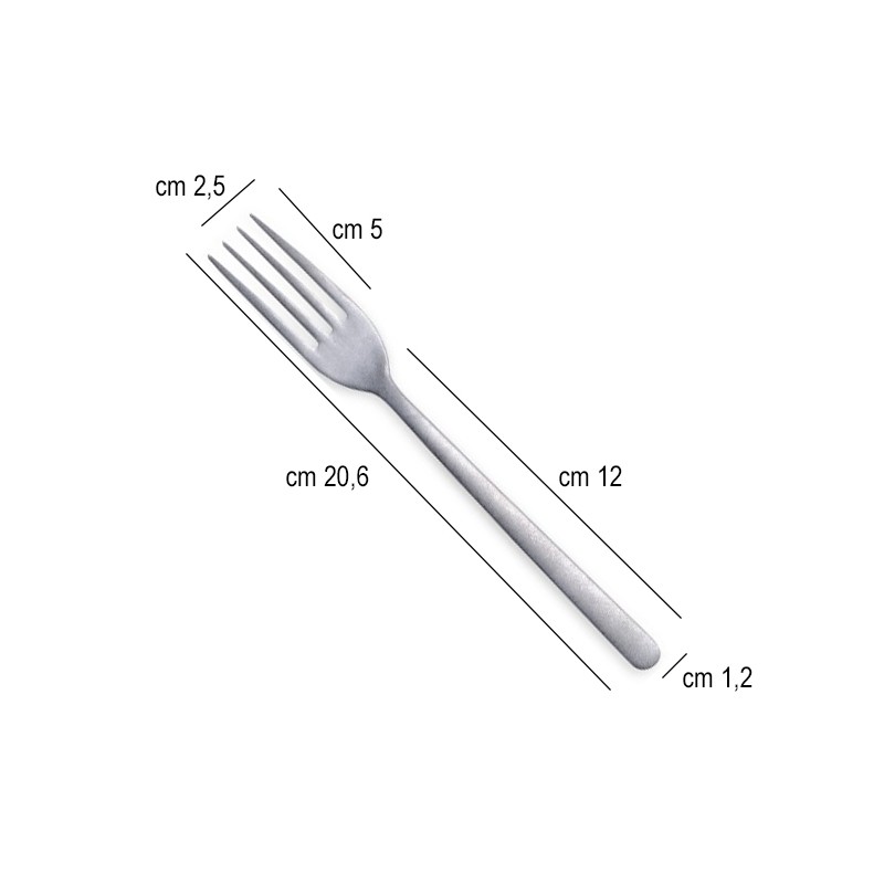 Forchetta tavola vintage acciaio inox Canada Comas  in Forchetta tavola
