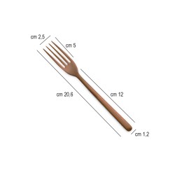 Forchetta tavola rame acciaio inox Canada Comas  in Linee