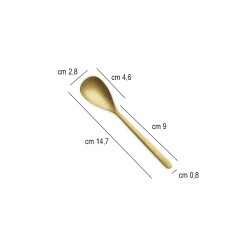 Cucchiaino oro acciaio inox Canada Comas  in Cucchiaini the caffe