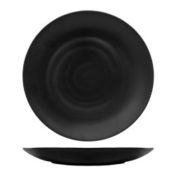 Piatto tondo melamina nero opaco | Piatti da ristorante | rausa srl
