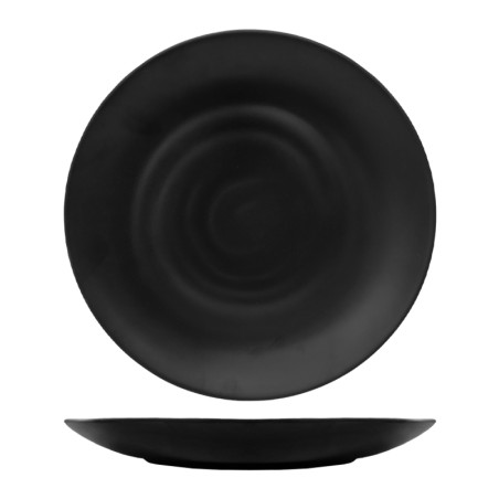 Piatto tondo melamina nero opaco | Piatti da ristorante | rausa srl