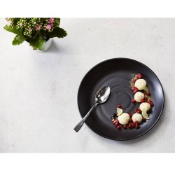 Piatto tondo melamina nero Leone decorazioni  in Porcellane