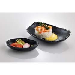 Ciotola rettangolare in melamina nera Leone decorazioni  in Porcellane