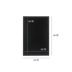 Lavagna muro cornice legno nero Securit Lavagne  in Tavola