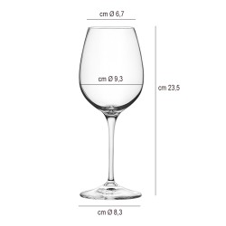 Calice invino cl 56 Rcr bicchieri  in Calici vino rosso
