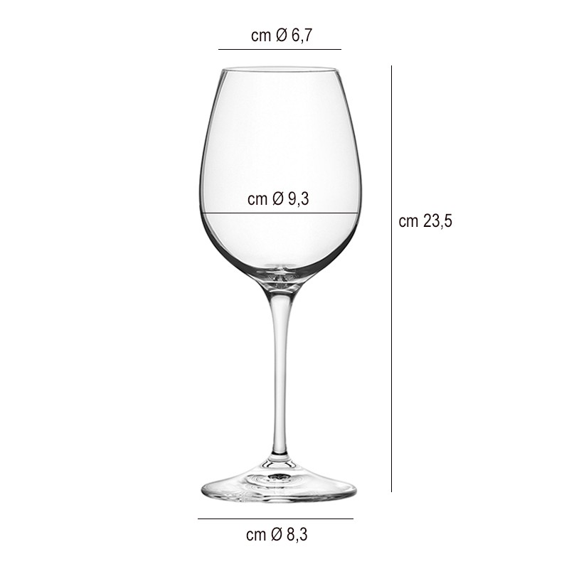 Calice invino cl 56 Rcr bicchieri  in Calici vino rosso