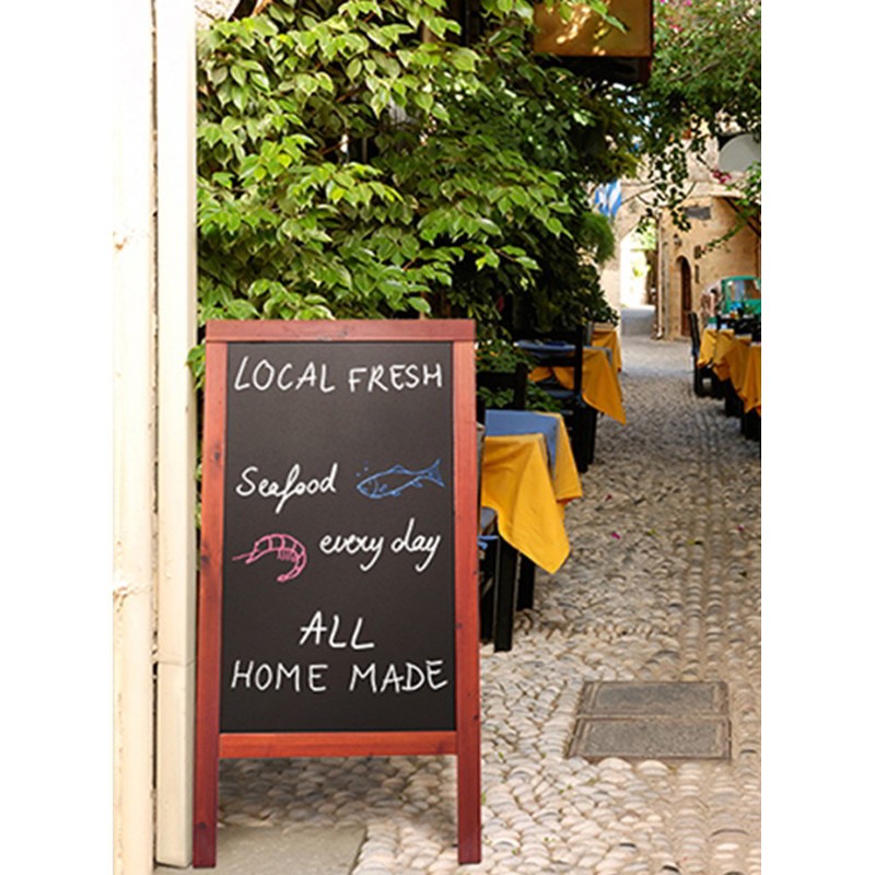 Lavagna cavalletto bifacciale naturale Securit Lavagne  in Tavola