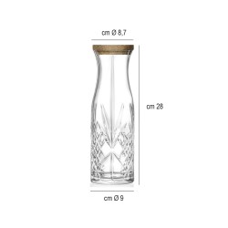 Caraffa vetro con tappo Melodia Rcr bicchieri  in Brocche e caraffe