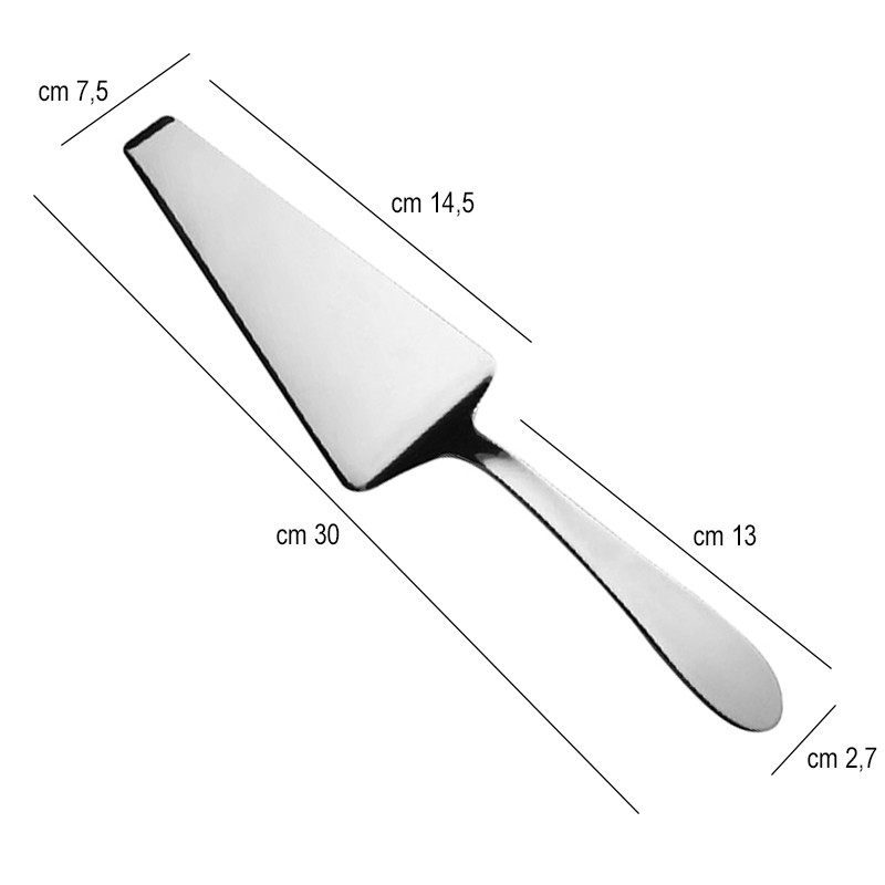 Paletta torta grand hotel Salvinelli posate  in Linee