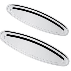 Vassoio ovale in acciaio inox per pesce | Vassoi per buffet | Rausa