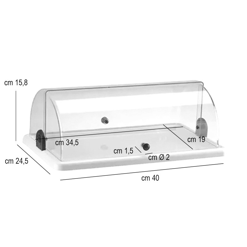 Vetrinetta brioches singola Abert  in Buffet