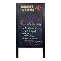 lavagna cavalletto bifacciale nera Securit Lavagne  in Tavola