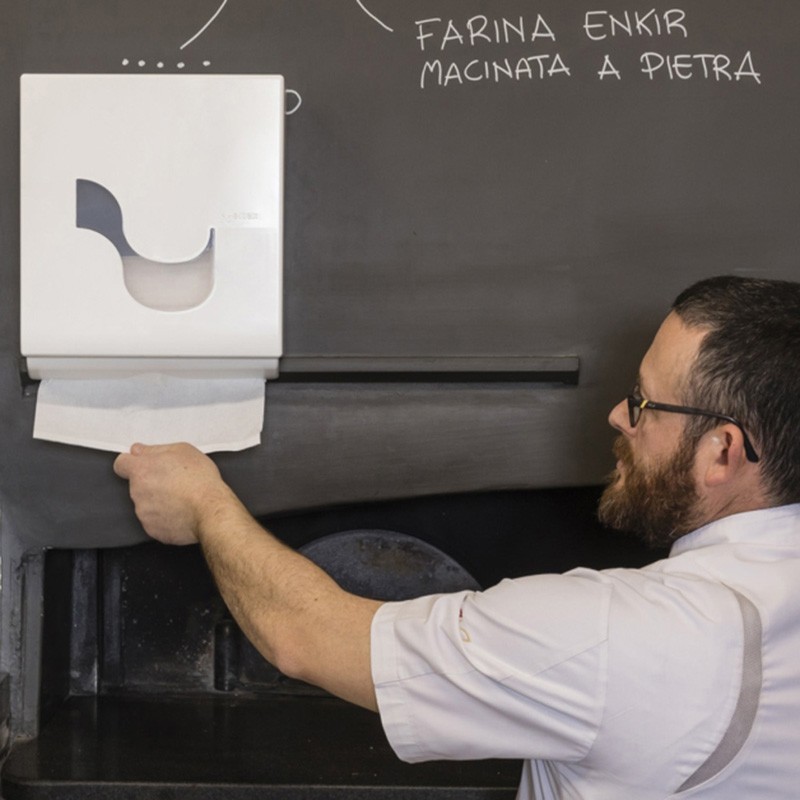 Dispenser carta megamini Omnia   in Dispenser bagno