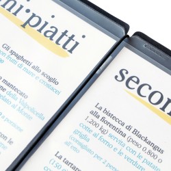 Fogli per menu trasparenti 4re | Menu è lavagne ristoranti | Rausa
