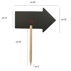 lavagna freccia bifacciale Securit Lavagne  in Tavola