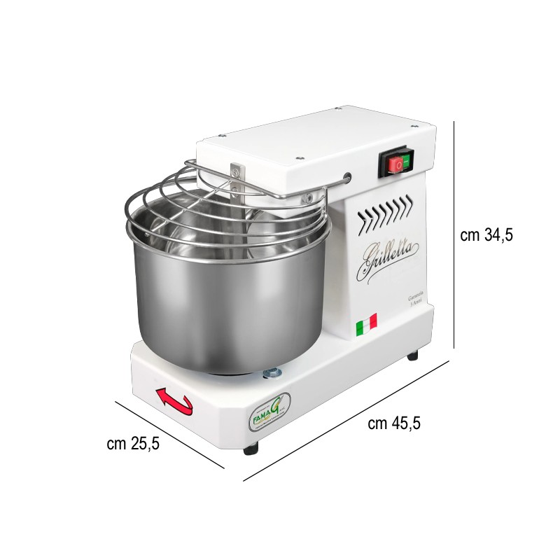 Impastatrice spirale famag grilletta 5 kg   in Apparecchi per la preparazione