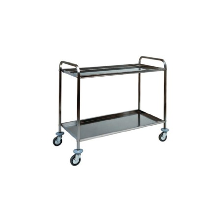 Carrello acciaio inox a 2 piani per ristorazione | Forcar