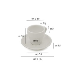 Tazzina caffè pera   in Porcellane