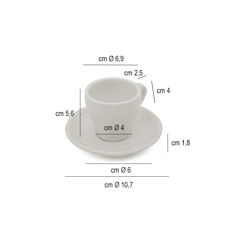 Tazzina caffè pera   in Porcellane