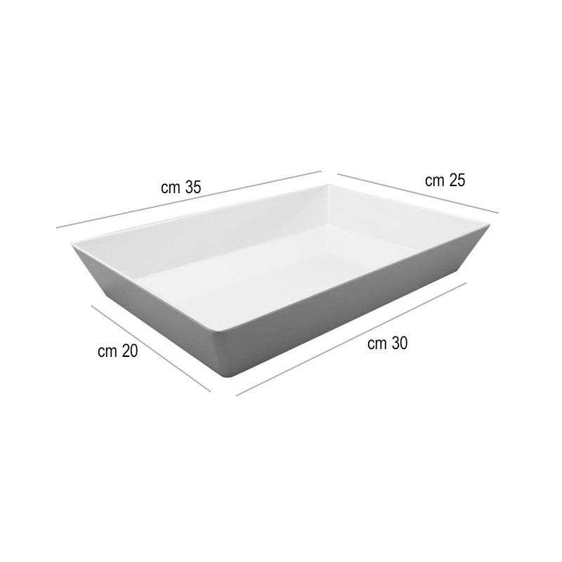 Vassoio melamina bordo alto   in Buffet