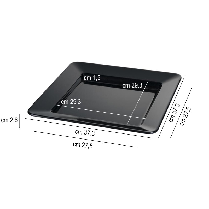 Vassoio quadrato melamina   in Buffet