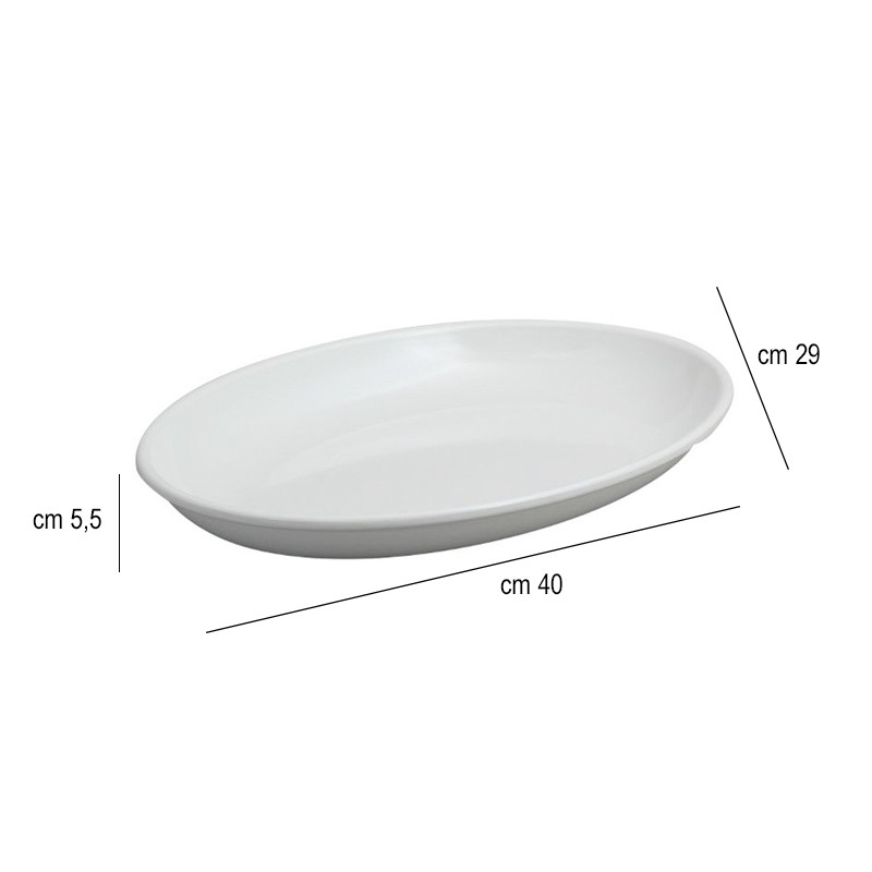 Vassoio ovale fondo melamina   in Buffet