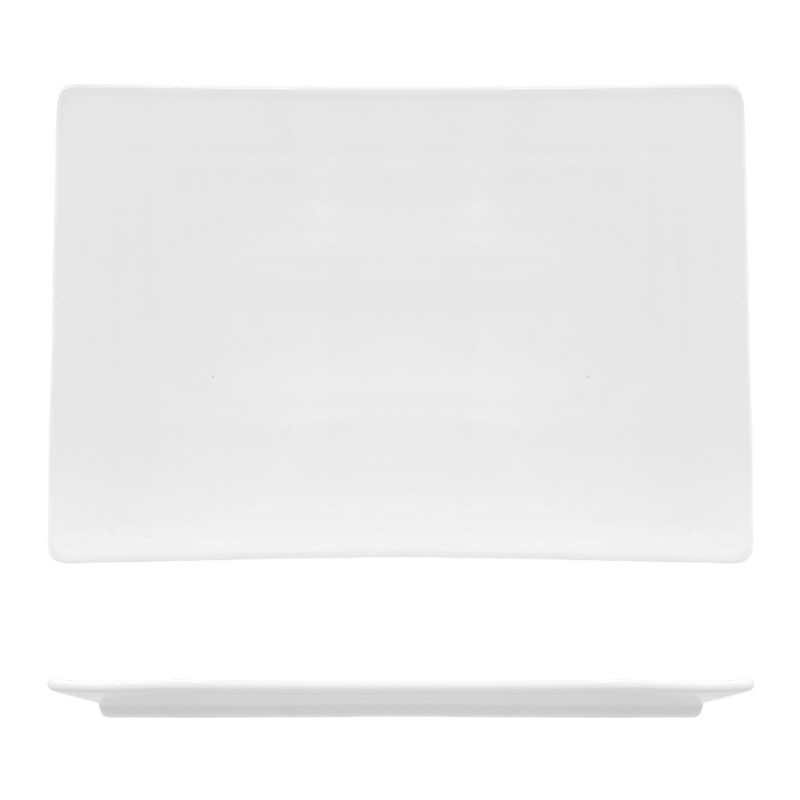 Vassoio rettangolare piatto   in Porcellane