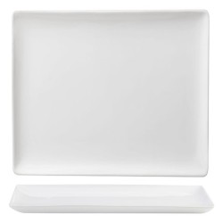Vassoio rettangolare bianco | Piatti da ristorante | Rausa srl
